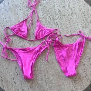 Skims Pink Taffy Bikini